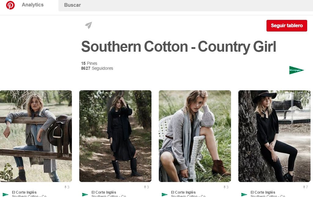 Usar Pinterest: El Corte Inglés